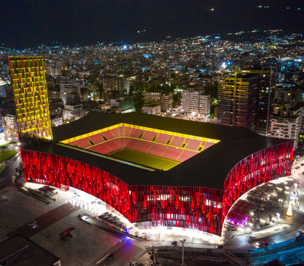 Tirana Arena Center & Stadiumi Air Albania