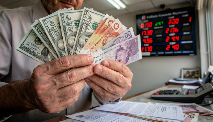 Dollar Paund dhe franga